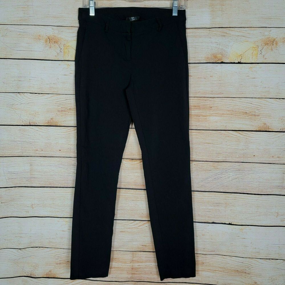Jones & Co New York Womens Size 4 Black Pants Stretch Flat Front Career Work‎